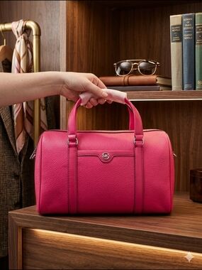 Michael Kors Travel Medium Duffle Satchel - Dragonfruit (NWT)